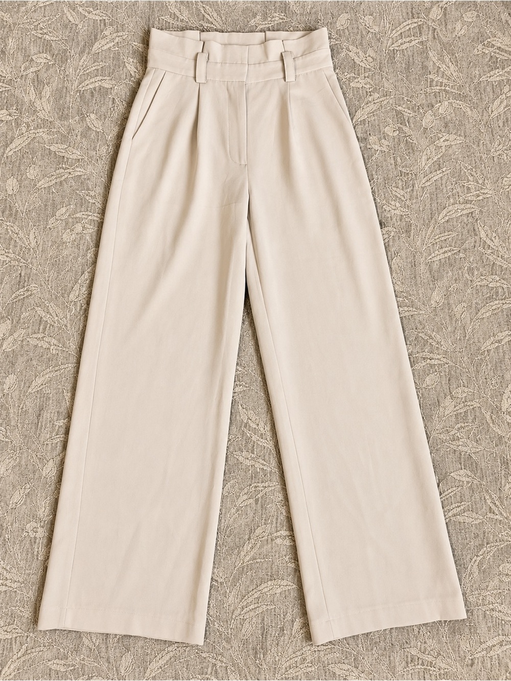 NWT Petal & Pup High-Rise Wide Leg Pants in Light Cream